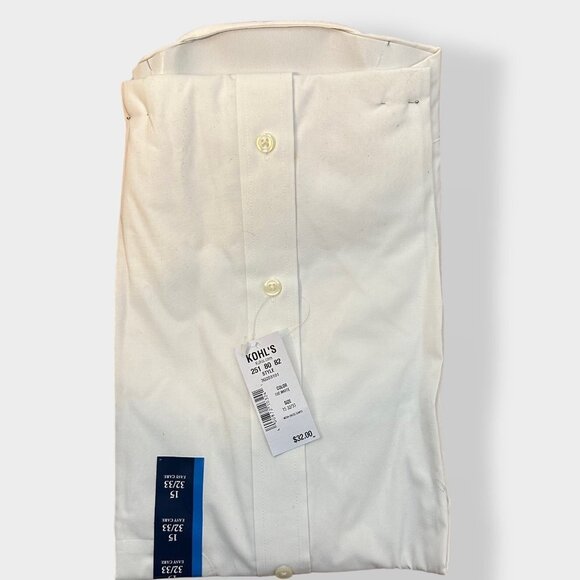 Croft &‎ Barrow White Classic Fit Button Up - Picture 2 of 3